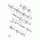 Схема вузла: Трансмісія Yamaha YZF-R6/ YZF600 R6