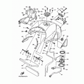 Схема вузла: Паливний бак Yamaha MT09/MTN850 MT-09