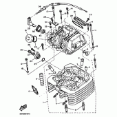 Схема вузла: Головка циліндра Yamaha TT600