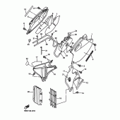Схема узла: Боковая крышка Yamaha WR250 WR250F