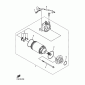 Схема вузла: Електричний стартер Yamaha WR450F