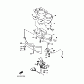 Схема вузла: Панель приладів Yamaha TRX850