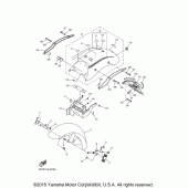 Схема узла: Крыло Yamaha XVS950 V-Star