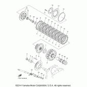 Схема узла: Сцепление Yamaha XVS950 Bolt R-Spec