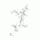 Схема вузла: Рульовий механізм Yamaha VMX12 V-MAX