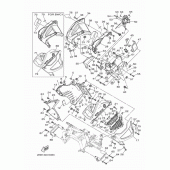 Схема узла: Облицовочные элементы Yamaha XTZ1200 Super Tenere ES