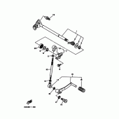Схема вузла: Вал перемикання Yamaha TDM850