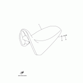 Схема узла: Сиденье Yamaha XT125