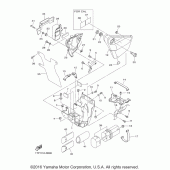 Схема вузла: Бічна кришка Yamaha XVS950 Bolt