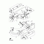Схема узла: Выхлопная система Yamaha XVZ1300 Royal Star Venture S