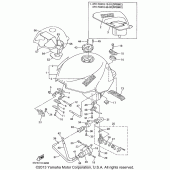 Схема вузла: Паливний бак Yamaha YZF600R Thundercat
