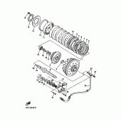 Схема узла: Сцепление Yamaha XVZ1300 Royal Star Venture