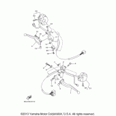 Схема вузла: Пульт управління рульовий та Важель Yamaha XVS1100 V-Star Custom (with Flames)