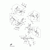 Схема вузла: Підніжки та Підставка Yamaha YZF-R1 R1