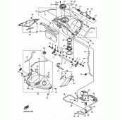 Схема вузла: Паливний бак Yamaha YZF-R1 R1M