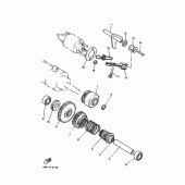 Схема вузла: Привід стартера Yamaha XV750 Virago