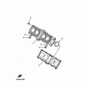 Схема вузла: Циліндр Yamaha FZX250 ZEAL