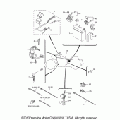 Схема узла: Электрооборудование (2) Yamaha XV1900 Roadliner S