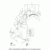 Схема узла: Крыло Yamaha XVS1300 V-Star Tourer