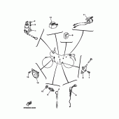 Схема вузла: Електроустаткування 2 Yamaha TW125