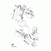 Схема вузла: Розподільний вал та Ланцюг ГРМ Yamaha XVS250 Drag Star