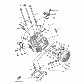 Схема вузла: Головка циліндра Yamaha XT125