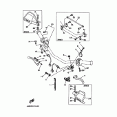 Схема узла: Пульт управления рулевой и Рычаг Yamaha XT225 Serow