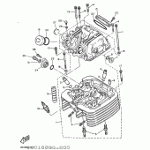 Схема вузла: Головка циліндра Yamaha TT600