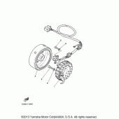 Схема узла: Генератор Yamaha XV250 V-Star
