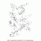 Схема вузла: Вихлопна система Yamaha XVS650 V-Star Classic