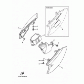Схема вузла: Бічна кришка Yamaha TTR50 TT-R50