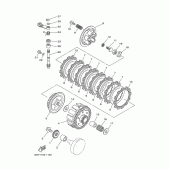 Схема узла: Сцепление Yamaha YZ125