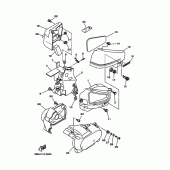 Схема узла: Боковая крышка Yamaha XVS650 Drag Star Silverado