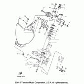 Схема вузла: Рульовий механізм Yamaha TTR230 TT-R230
