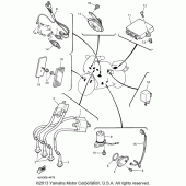Схема вузла: Електроустаткування (1) Yamaha YZF600R Thundercat