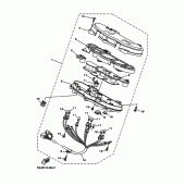 Схема вузла: Панель приладів 2 (5SJ1,3,4,C,D,E) Yamaha YP250 Majesty