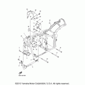 Схема вузла: Рама Yamaha XVS1300 V-Star Tourer
