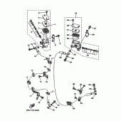 Схема вузла: Передній гальмівний циліндр Yamaha YP400 Majesty