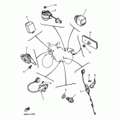 Схема узла: Электрооборудование 2 Yamaha SRX600