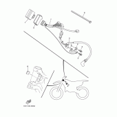 Схема узла: Электрооборудование 1 Yamaha YZ125