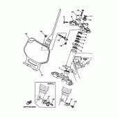Схема вузла: Рульовий механізм Yamaha TTR125 TT-R125