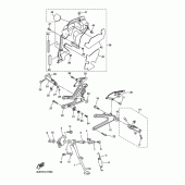 Схема вузла: Підніжки та Підставка Yamaha YZF-R1 R1 RaceBase