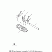 Схема вузла: Вал перемикання Yamaha XT250 XT250