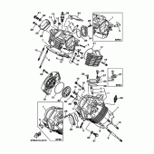 Схема вузла: Головка циліндра Yamaha XVS1100 Drag Star
