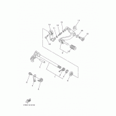 Схема вузла: Вал перемикання Yamaha XG250 TRICKER
