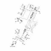 Схема вузла: Рулевой механізм 1 (5KP1,2,4,7,8) Yamaha XVS400 Drag Star