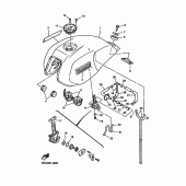 Схема узла: Топливный бак Yamaha XJR1300
