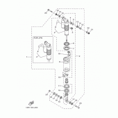 Схема вузла: Задня підвіска Yamaha YZ250 YZ250