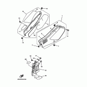 Схема вузла: Бічна кришка Yamaha TT250R TT-R
