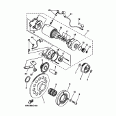 Схема узла: Привод стартера Yamaha XT660 XT660R